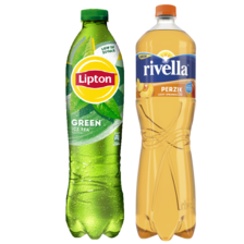 Lipton ice tea
of Rivella ananas,
framboos of perzik